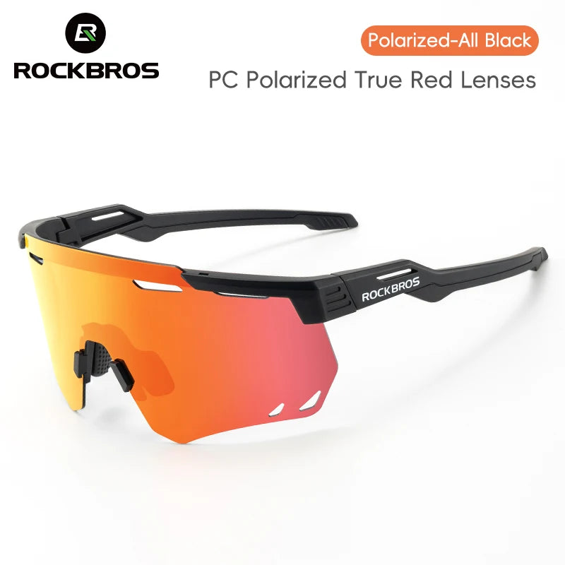 ROCKBROS-gafas de sol polarizadas y fotocromáticas para ciclismo, lentes deportivas para bicicleta de montaña y carretera, protección UV400