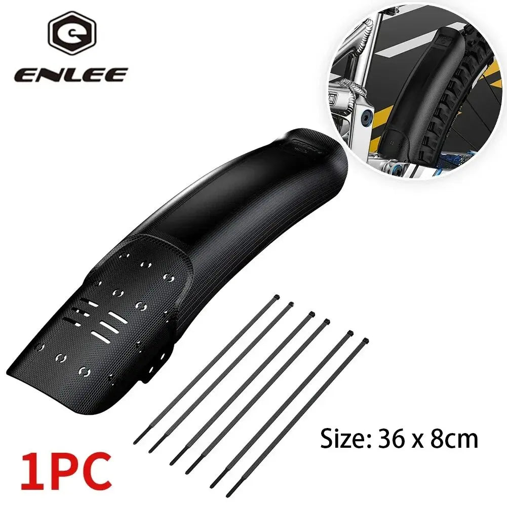 1/2 Uds ENLEE bicicleta guardabarros de carcasa dura bicicleta delantera trasera neumático rueda guardabarros MTB bicicleta guardabarros accesorios de pieza de ciclismo