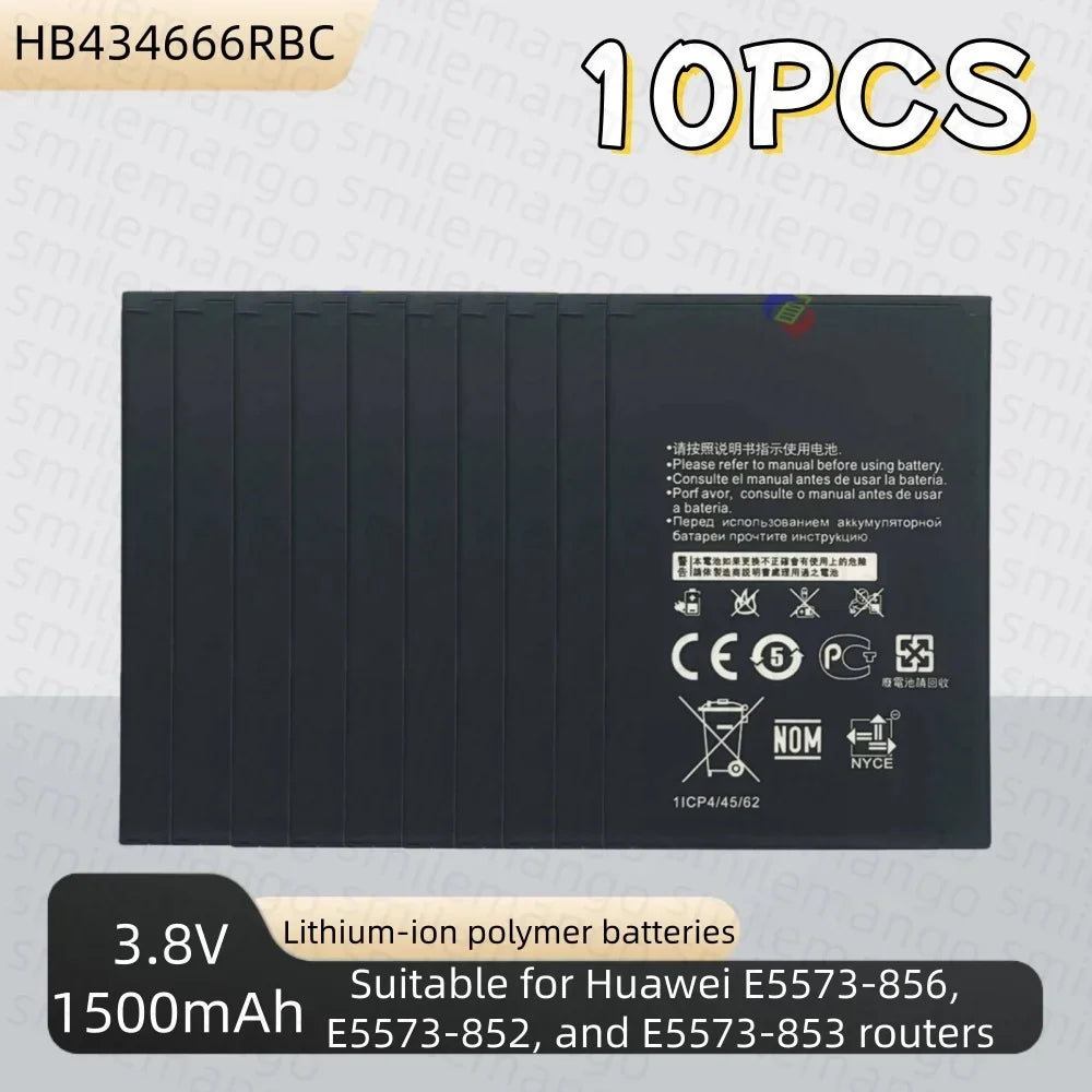 Batería HB434666RBC de alta capacidad de 1500mAh para enrutador Huawei E5573 E5573S E5573s-32 E5573S-320 E5573s-606 -806