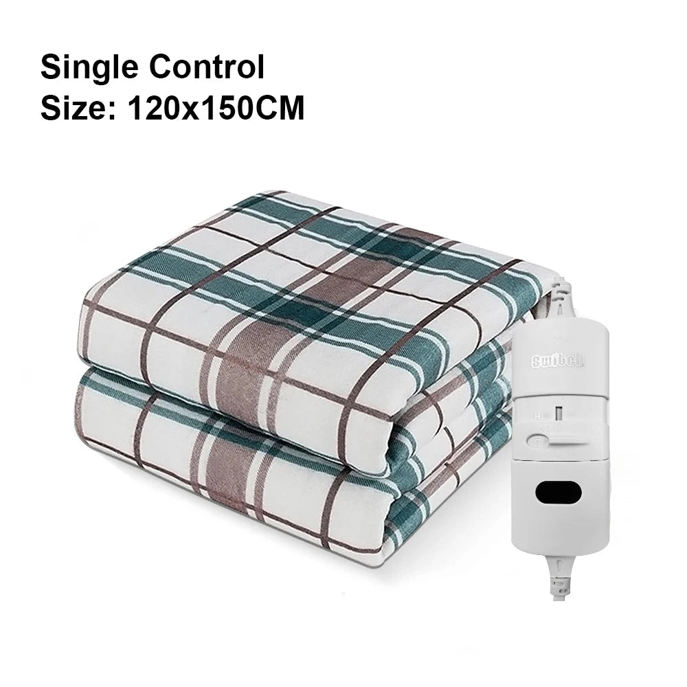 Manta eléctrica de 220V, termostato automático más grueso, manta calefactora eléctrica, calentador corporal, colchón térmico para habitación, manta calefactable