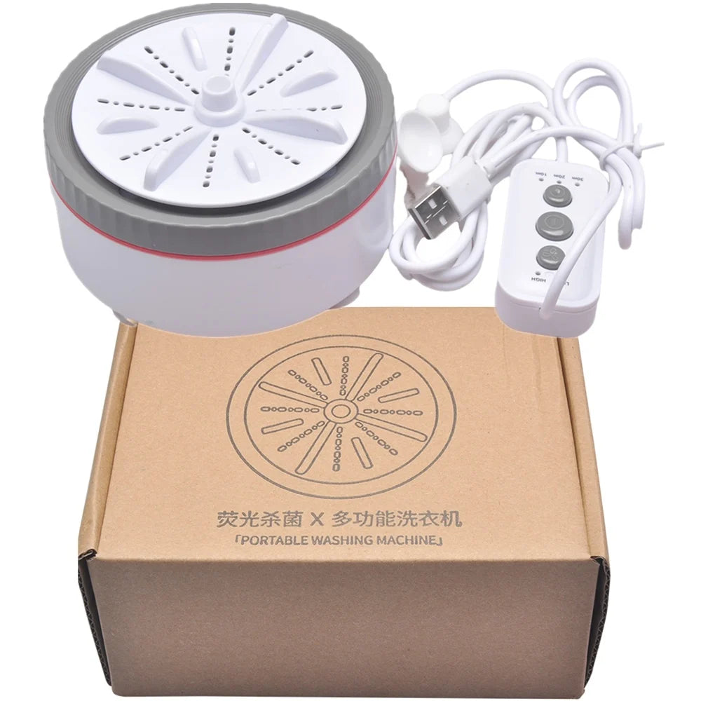 Mini lavadora portátil USB giratoria Turbo fruta lavavajillas ultrasónico para ropa hogar cocina viaje Control remoto탁