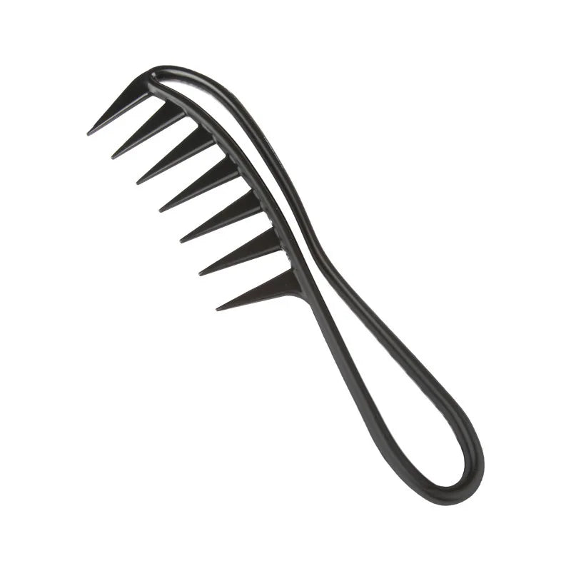 Peine exfoliante de dientes anchos, peine para el cabello húmedo, adecuado para salones de peluquería y uso doméstico, adecuado tanto para hombres como para mujeres.