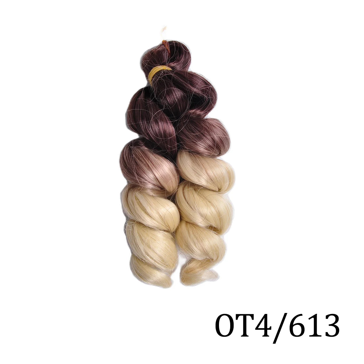 Extensiones de cabello trenzado rizado en espiral de pelo sintético de 12 pulgadas, pelo rizado rosa ombré, rizos franceses, pelo de ganchillo trenzado para mujer
