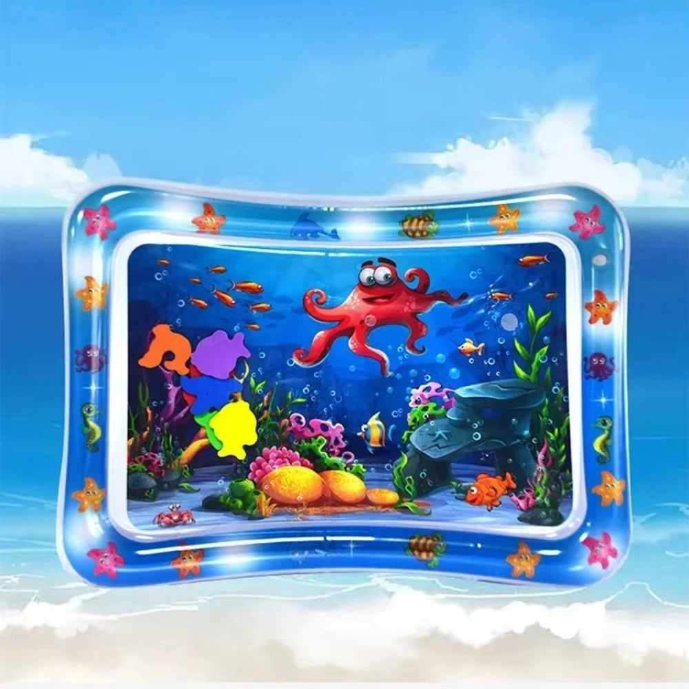 Estera de juego de agua para bebé, cojín inflable de PVC para tiempo de barriga infantil, almohadilla de agua para niños, juguetes de actividades de desarrollo de educación temprana