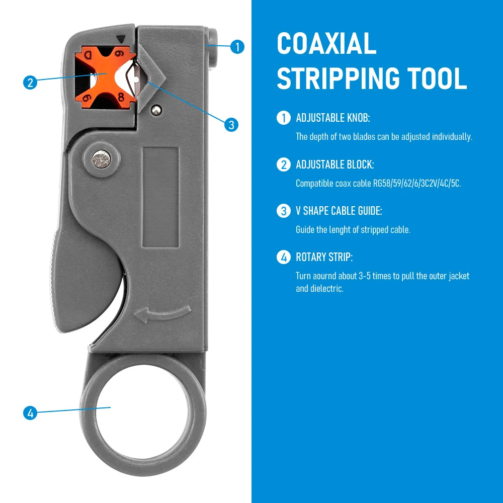 Alicates de pelado, herramientas para cables de decrustación, pelador, llave hexagonal de acero inoxidable, accesorio, recto eléctrico aislado