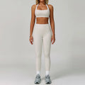 Conjuntos de 2 uds de chándal para mujer, ropa deportiva, conjuntos de Yoga, ropa deportiva, sujetador de entrenamiento, conjunto de mallas de cintura alta, ropa de gimnasio, trajes deportivos