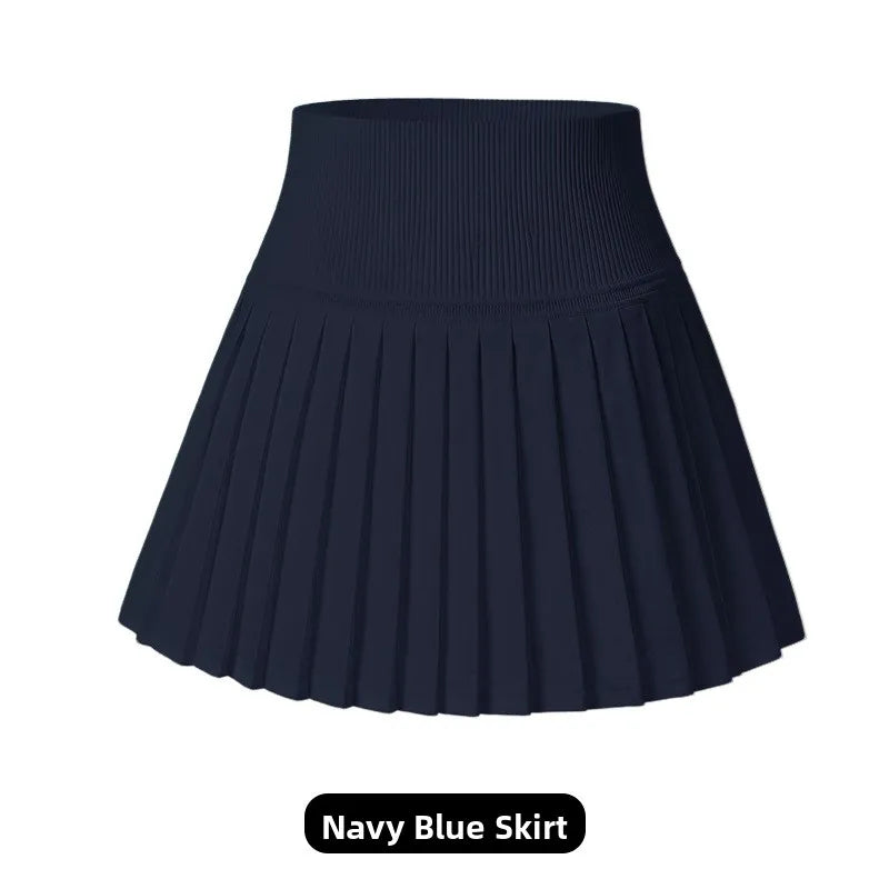 Conjunto de Falda de Tenis y Golf de Malla Transpirable sin Costuras, Ropa Deportiva de Secado Rápido para Exteriores, Primav...