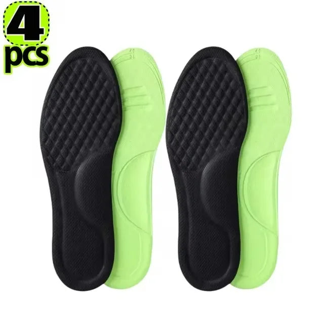 Plantillas ortopédicas de espuma viscoelástica blanda, plantilla desodorizante para zapatos deportivos, absorbe el sudor, accesorios antibacterianos para zapatos, 12/2 Uds.