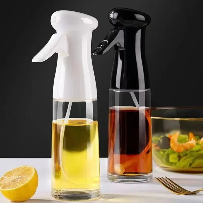 Spray de aceite para cocinar, botella dispensadora de aceite de oliva, pulverizador, niebla, vinagre de aceite de calidad alimentaria reutilizable, botella pulverizadora, accesorios de cocina