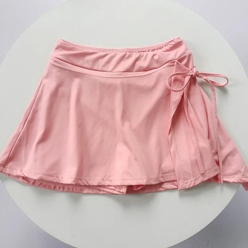 Falda deportiva de Yoga 2 en 1 para mujer, faldas deportivas para correr, pantalones cortos de cintura alta, falda de Golf de voleibol, tenis, deportes, gimnasio, falda de Yoga, pantalones cortos