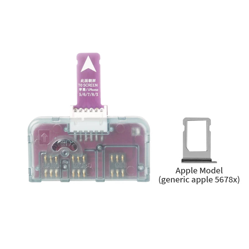 Adaptador de ranura para tarjeta SIM 4 en 1 NEX para iPhone, lector de tarjetas SIM, reemplazo rápido de tarjetas, soporte para tarjeta SIM, reinicio libre Nano
