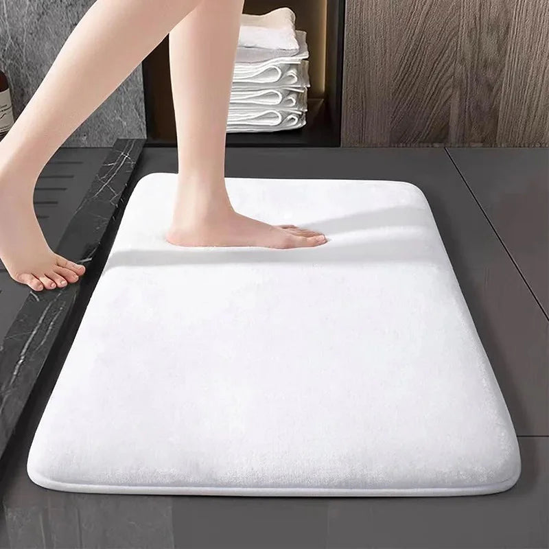 Alfombra de Piso Súper Absorbente, Alfombra de Baño Súper Absorbente, Alfombra de Baño Antideslizante de Terciopelo Coral, Alfombra de Puerta, Alfombra Antideslizante para Baño