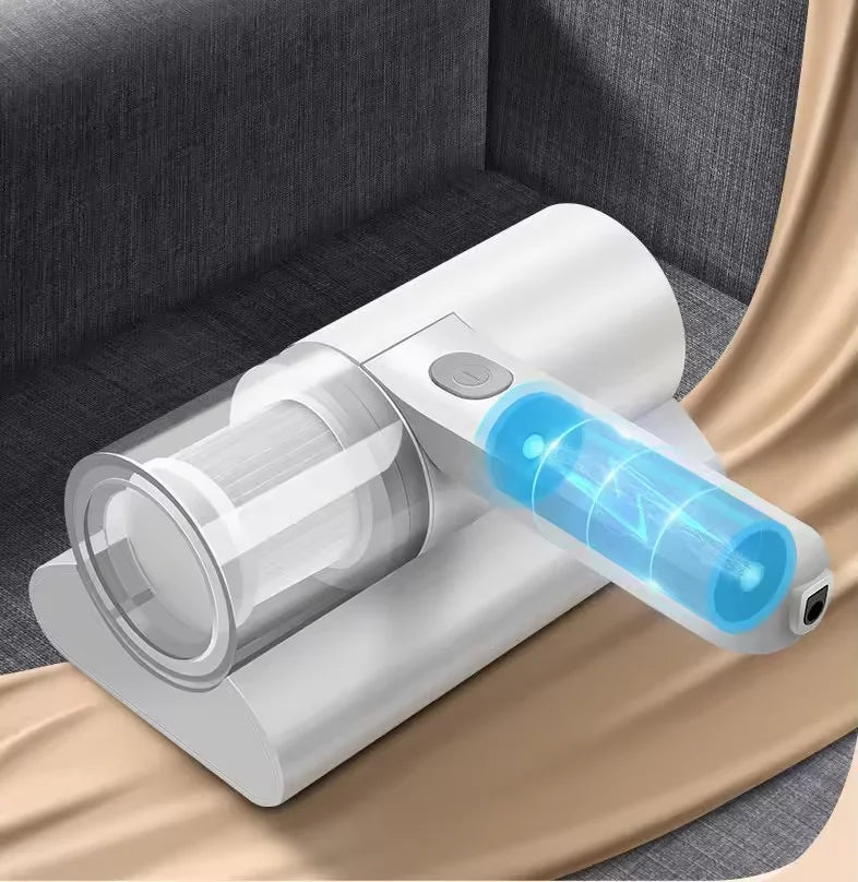 Aspiradora de colchón para el hogar, eliminador de ácaros eléctrico, inalámbrico, de mano, esterilización Uv, removedor de cama