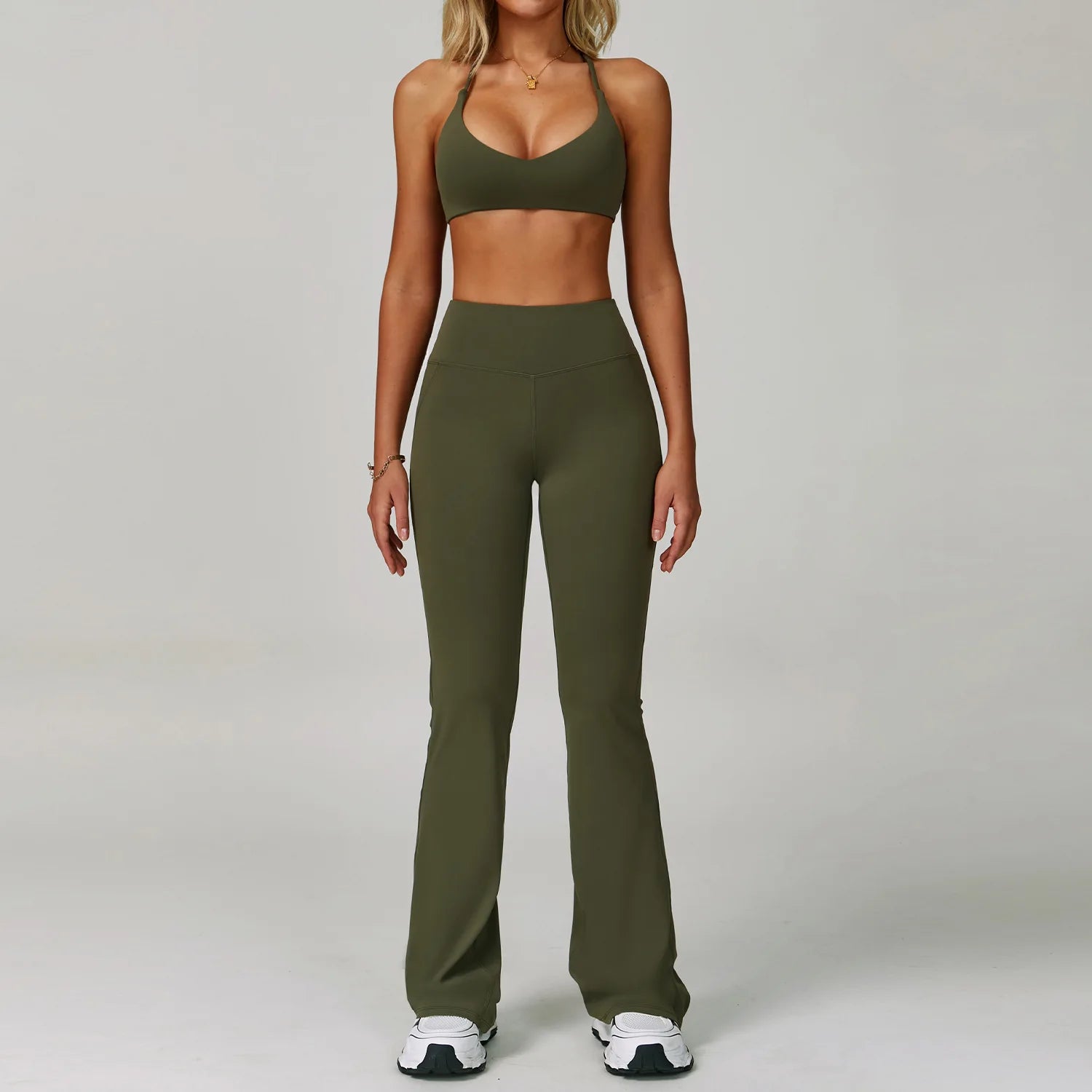Conjuntos de 2 uds de chándal para mujer, ropa deportiva, conjuntos de Yoga, ropa deportiva, sujetador de entrenamiento, conjunto de mallas de cintura alta, ropa de gimnasio, trajes deportivos