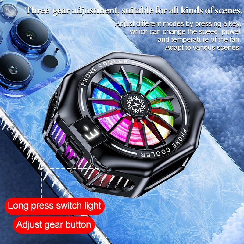 Enfriador Black Shark para teléfono celular, ventilador de refrigeración móvil, ventilador para juegos, accesorios de refrigeración para teléfono, enfriador portátil para juegos de teléfono