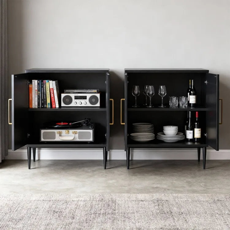 Aparador de Madera con Cajones, Almacenamiento con Patrón Geométrico, Estante de Cocina, Buffet para Café, Consola Georgina para Comedor y Sala de Estar