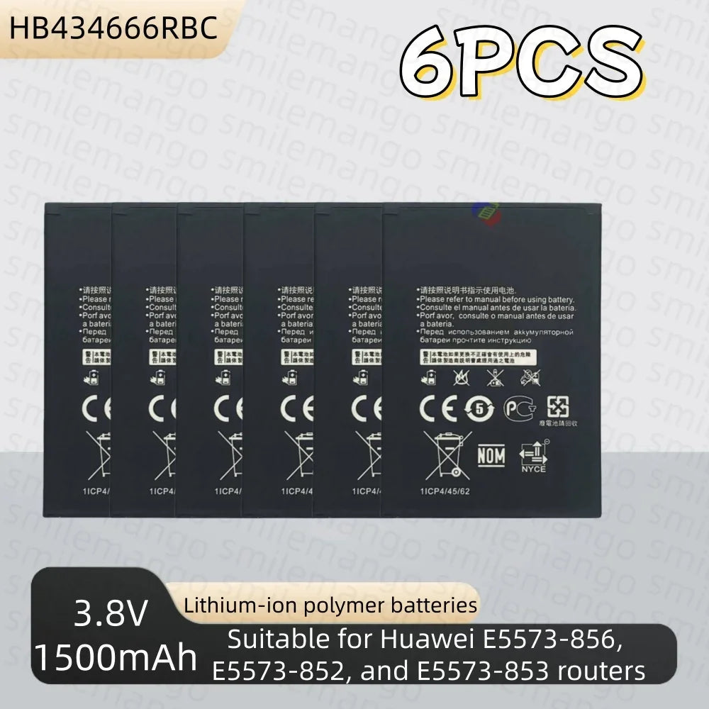 Batería HB434666RBC de alta capacidad de 1500mAh para enrutador Huawei E5573 E5573S E5573s-32 E5573S-320 E5573s-606 -806