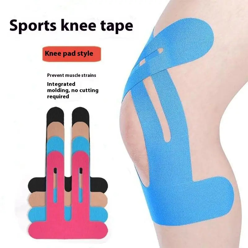 Cinta de kinesiología, atlética y elástica, transpirable, para rodillas, impermeable, proporciona soporte y estabilidad para correr, 1/5 Uds.