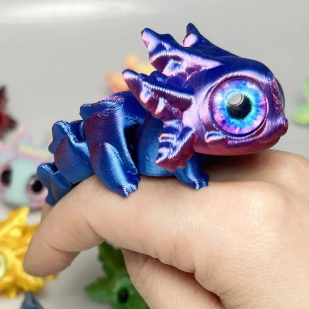 Diseño multiarticulado Impresión 3D Figuras Newt Piezas móviles Figuras de ojos de simulación impresas en 3D Dibujos animados realistas