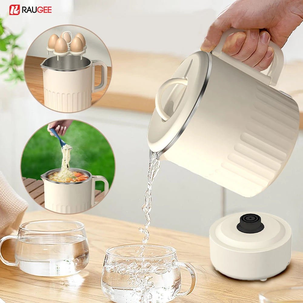 Mini Hervidor eléctrico plegable, calentador de agua portátil de 1000ML, hervidor eléctrico de viaje, hervidor doméstico plegable, olla eléctrica para hervir