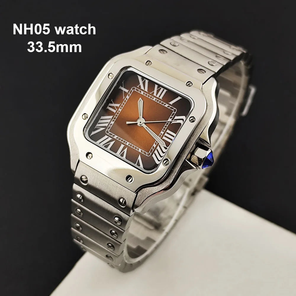 Reloj de Moda para Mujer 2026, Modelo NH05, Color Rosa Plateado, Acero Inoxidable, Logotipo Personalizado, Movimiento NH05