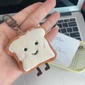 Figura de pan tostado de felpa de dibujos animados, colgante, llavero, mochila, adornos colgantes, regalo