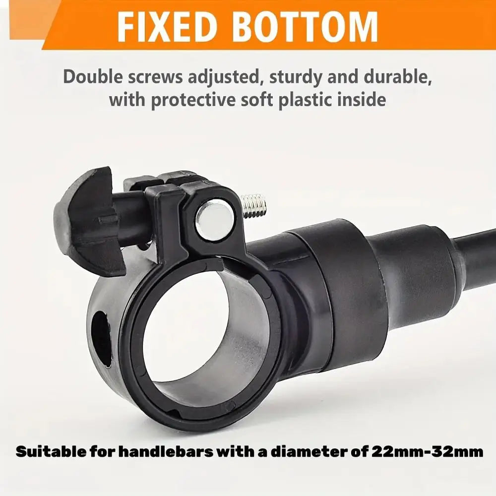 DOMEN-espelhos retrovisores para manillar de bicicleta, giratorios 360 para bicicleta, motocicleta, manguera flexible, espejo retrovisor gran angular ajustable
