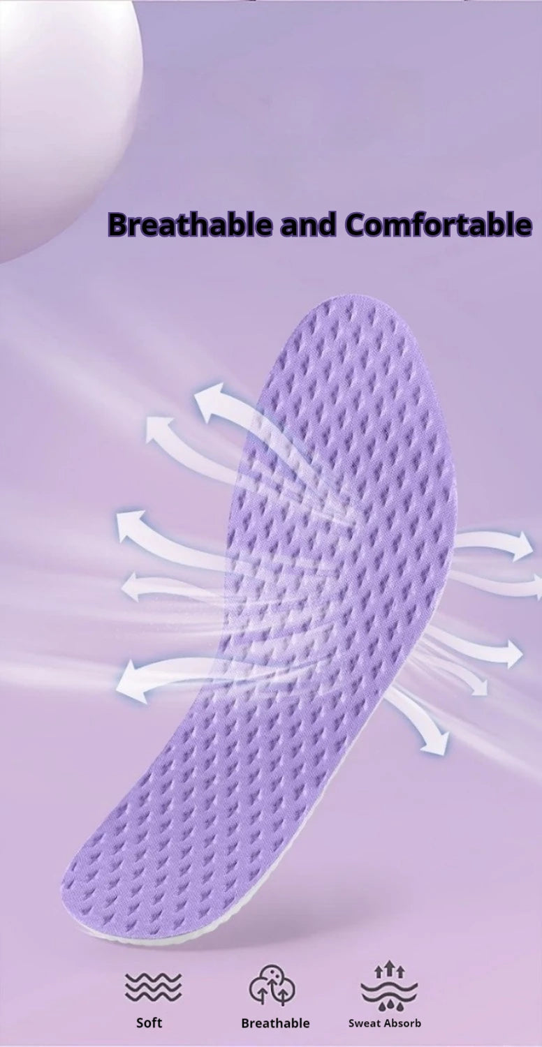 Plantillas deportivas de PU que absorben los golpes, plantilla fresca transpirable de verano, plantillas para zapatos para hombres y mujeres, 2 uds./4 Uds.