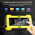 Cargador inteligente de pulso 12V 6A, adecuado para baterías de automóviles/motocicletas/camiones/AGM/GEL/EFB/ácido de plomo/LiFePO₄, con pantalla a color grande, cambio de modo con un solo botón,