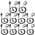 Auricular suave en forma de G para walkie talkie, auriculares de 2 pines con micrófono compatibles con Midland LXT118 GXT1000VP4 LXT500VP3 LXT600VP3