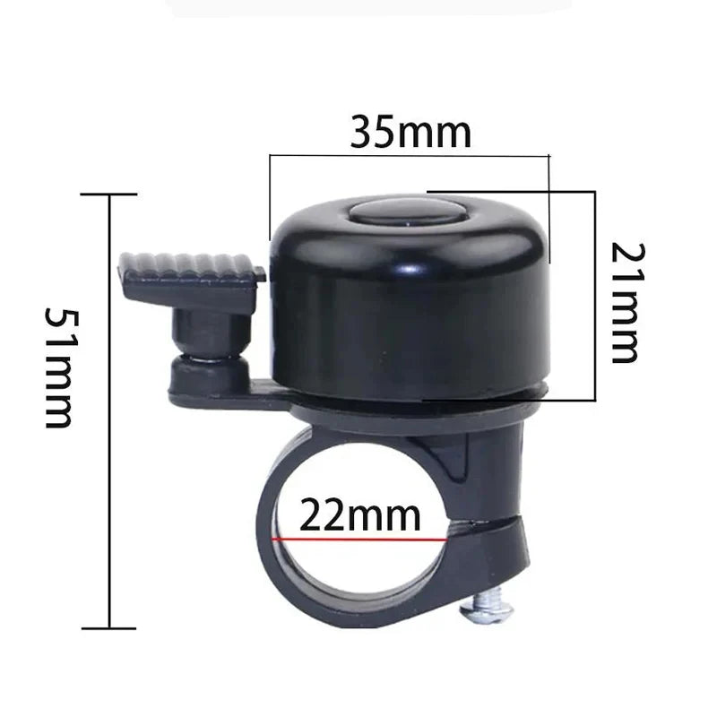 Timbre de bicicleta de aleación de aluminio, anillo de bocina de montaña, alarma de sonido de seguridad, manillar, alarma de advertencia de ciclismo, accesorios para bicicleta para niños