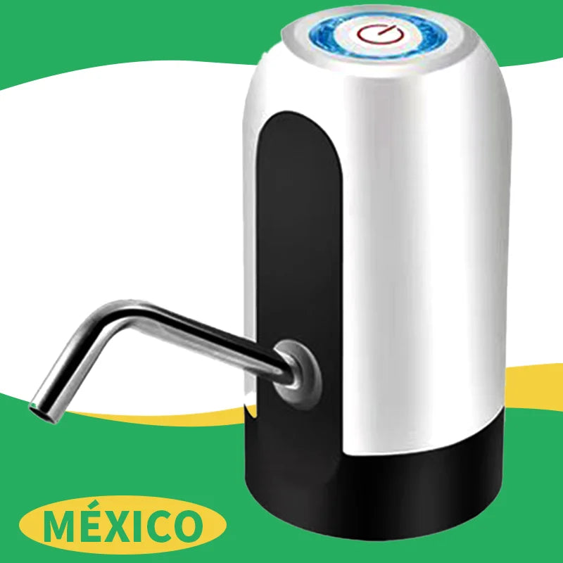 Water Dispenser for 5 Gallon Bottles, Portable USB Rechargeable Electric Water Pump, Drinking Water Jug Pump for Home, Kitchen, Living Room, Office, Camping, 3-5 Gallon Universal (Black)