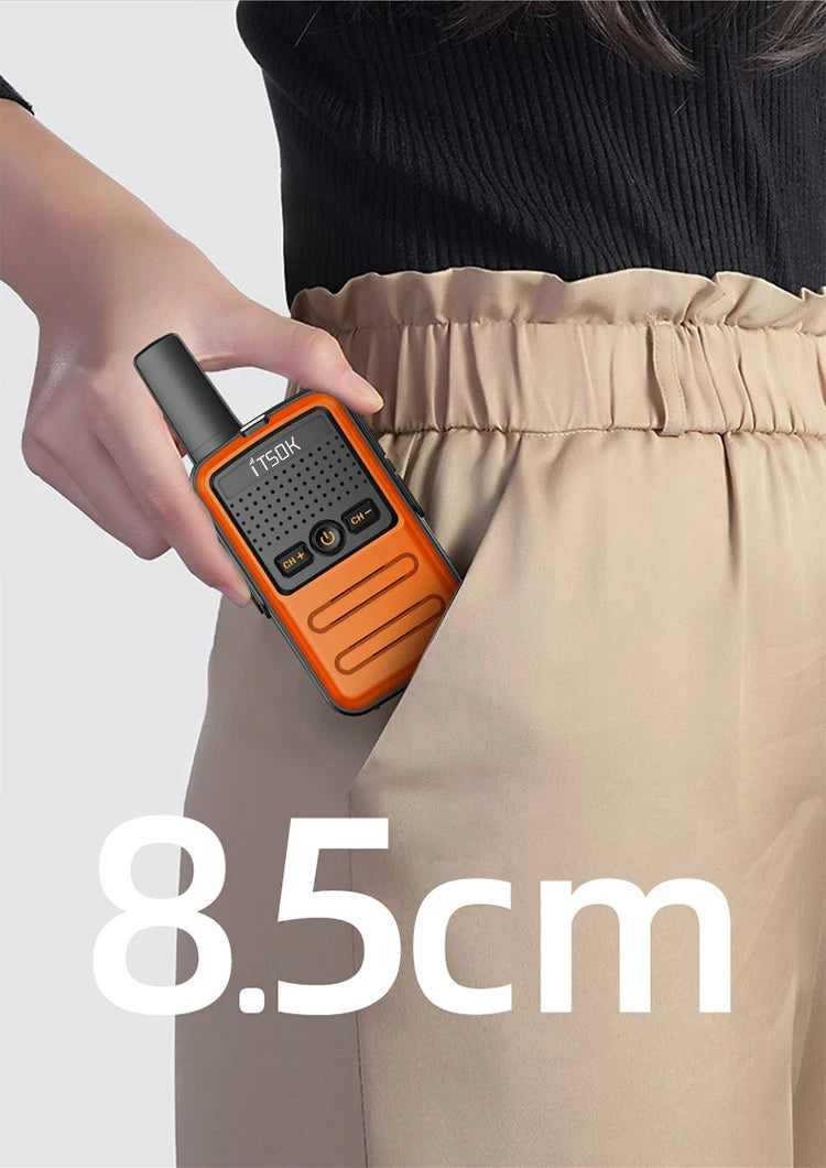 2 uds Mini juguete 1 ~ 5 Km UHF regalo transceptor bidireccional 1S 2S tableta fuselaje colorido nuevos niños Talki Walki Walkie Talkie Radio