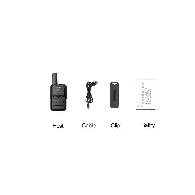 2 uds Mini juguete 1 ~ 5 Km UHF regalo transceptor bidireccional 1S 2S tableta fuselaje colorido nuevos niños Talki Walki Walkie Talkie Radio