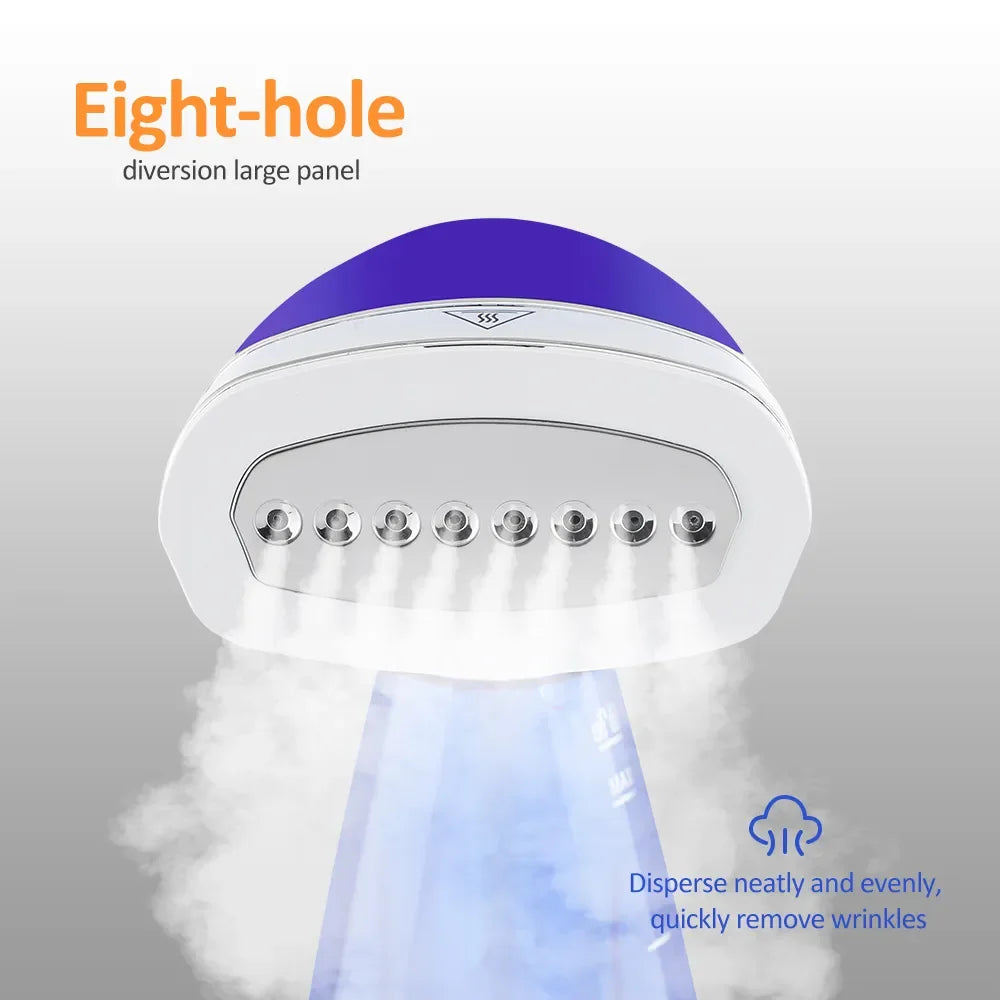Plancha de vapor eléctrica de mano para ropa, vaporizador de 1600W, potente, plegable, portátil, para viaje y hogar