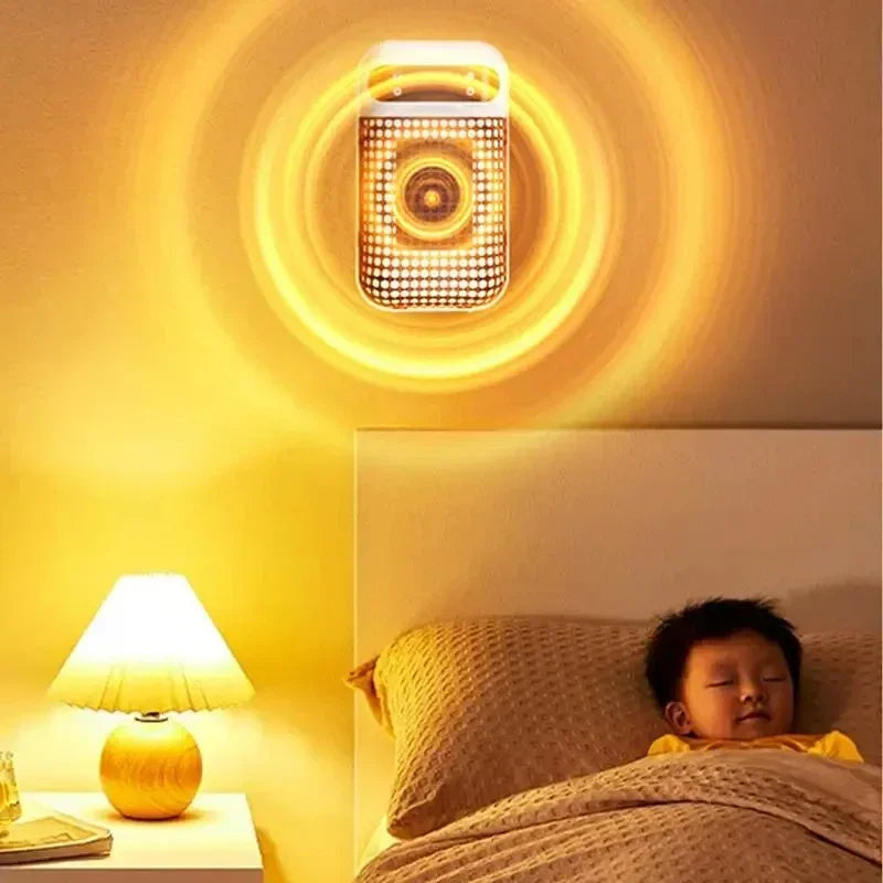 Calentador de Pared Enchufable, Calentador Eléctrico Portátil para el Hogar, Pequeños Ventiladores de Calefacción para Baño, Calentador Doméstico con Control Remoto