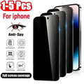 1-5 uds Protector de pantalla antiespía para iPhone 17 Air 16e 16 15 14 13 12 11 Xs Pro Max XR Plus mini vidrio templado privacidad Peep