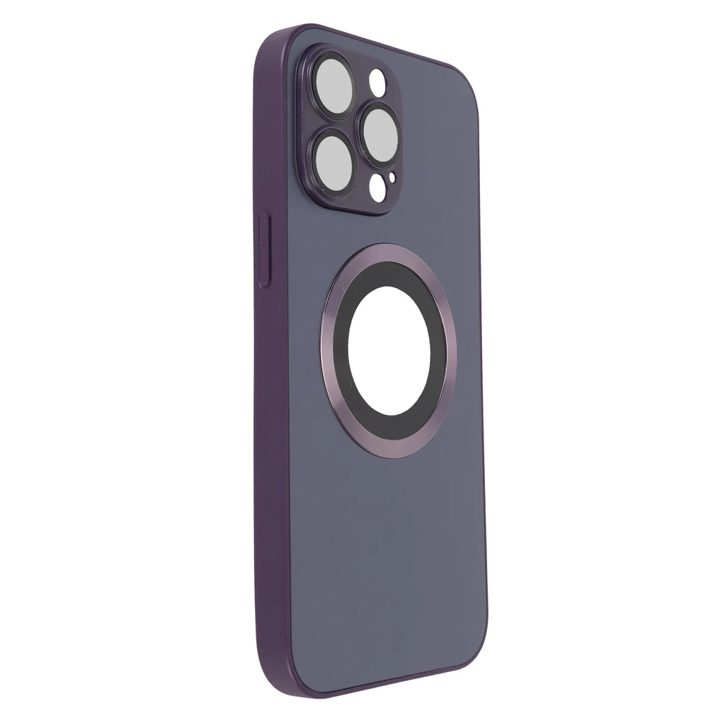 Funda de teléfono magnética a prueba de polvo y arañazos, funda protectora de vidrio esmerilado para IPhone14 Pro Max, funda de teléfono magnética
