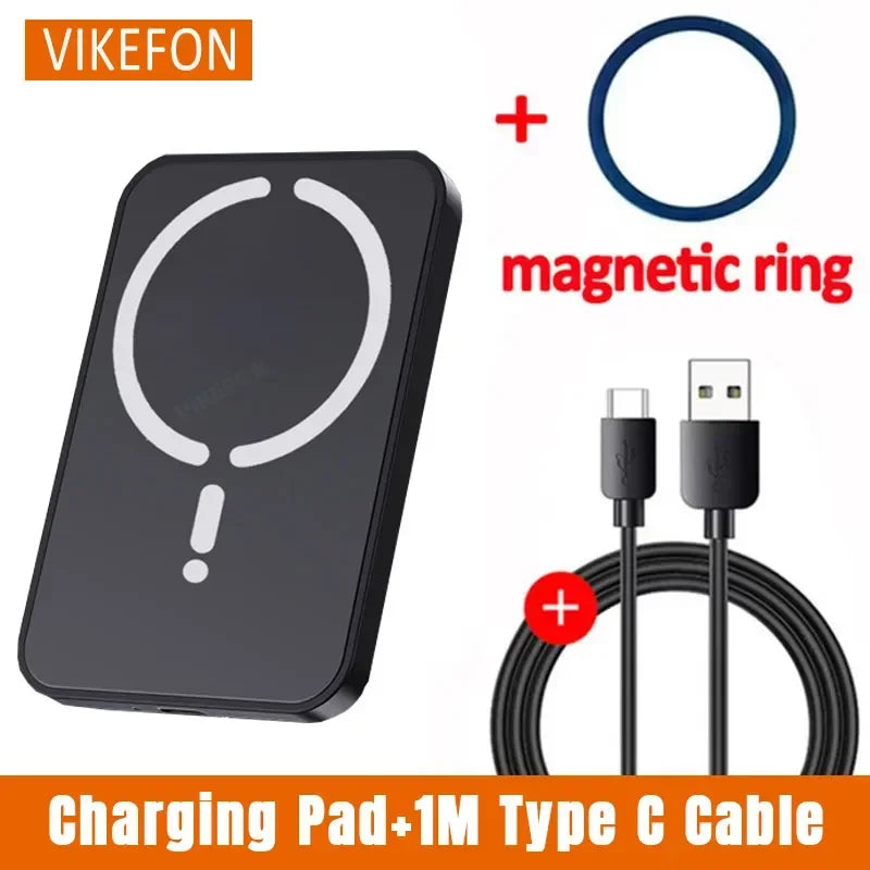 Cargador Inalámbrico Magnético para Coche, Soporte para Teléfono con Salida de Aire para iPhone 17 16 15 14 13 12 Pro Max, Estación de Carga Rápida Inalámbrica para Coche