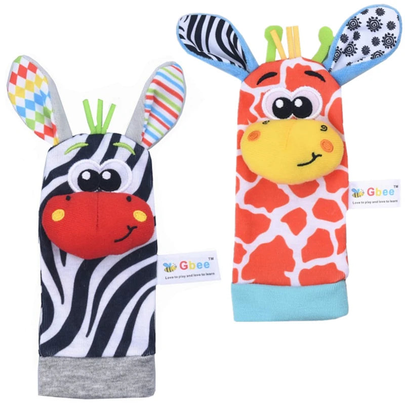 Juguetes de animales de peluche para bebés, sonajeros de muñeca, sonajeros para recién nacidos, juguetes para hacer sonidos, sonajero para bebés de 0 a 12 meses