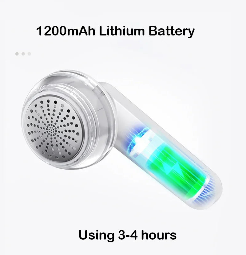 Recortador de bolas de pelo eléctrico para ropa, eliminación automática de bolas de pelo, afeitado, seis cabezales de cuchillo, carga Usb, portátil para el hogar, eliminación de pelusas
