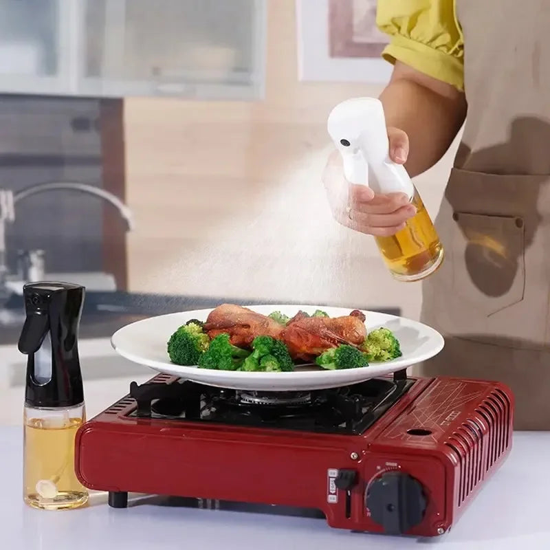 Spray de aceite para cocinar, botella dispensadora de aceite de oliva, pulverizador, niebla, vinagre de aceite de calidad alimentaria reutilizable, botella pulverizadora, accesorios de cocina