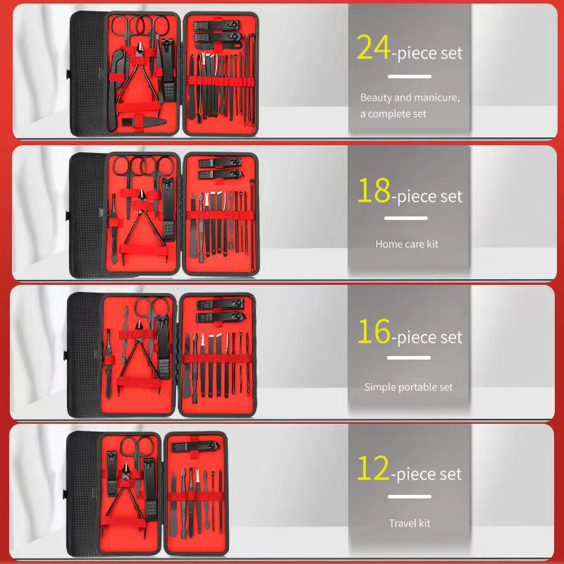 Juego de cortaúñas para manicura, herramientas de belleza prácticas, recortador de uñas, cuchillo de pedicura, cuchillo para pelar orejas