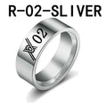 Anillo de Acero Inoxidable con Grabado de Anime Darling in the Franxx, Personalizado para Hombres y Mujeres, Unisex, Regalo de Joyería