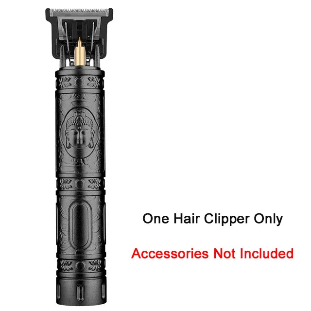 Máquina para cortar cabello T9, cortadora de pelo Vintage, afeitadora de carga rápida USB, cortadora de pelo inalámbrica para peluquero, Barbe para hombres