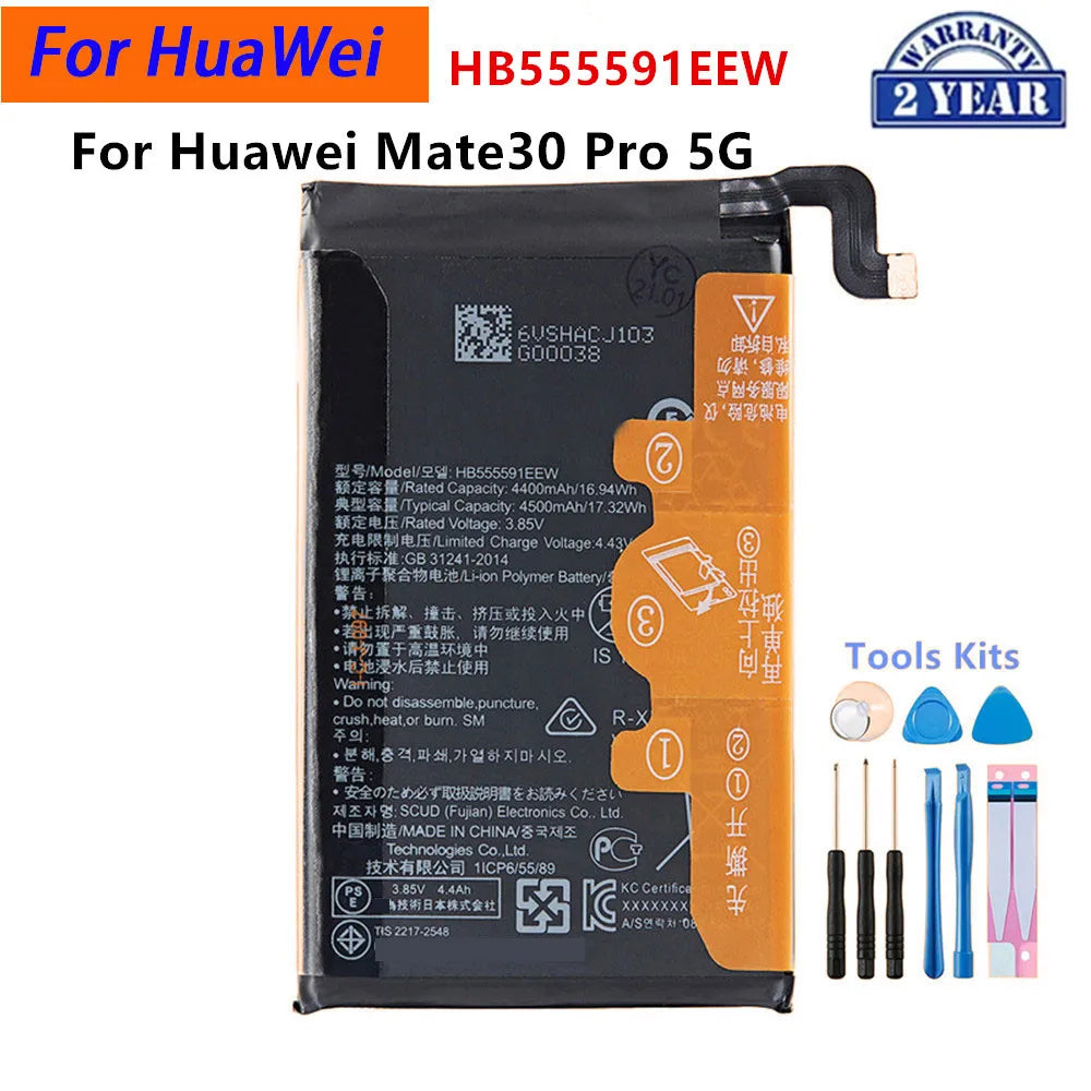 Batería para HuaWei P10/P20/P30 Pro/P40/P40 Pro/P30/Mate20 Pro/Mate 10 Pro/Mate 20X/Mate 30/Mate 30 Pro/P10 Plus/Honor X10 5G
