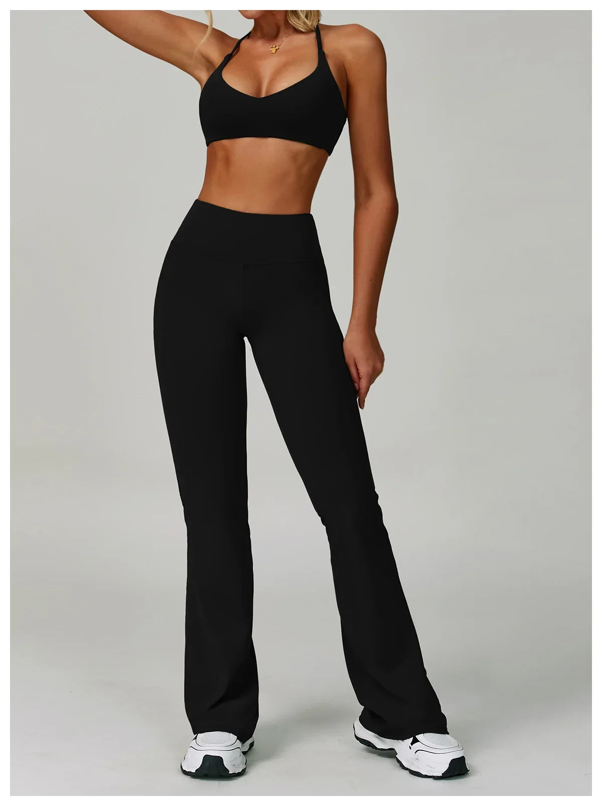 Conjuntos de 2 uds de chándal para mujer, ropa deportiva, conjuntos de Yoga, ropa deportiva, sujetador de entrenamiento, conjunto de mallas de cintura alta, ropa de gimnasio, trajes deportivos