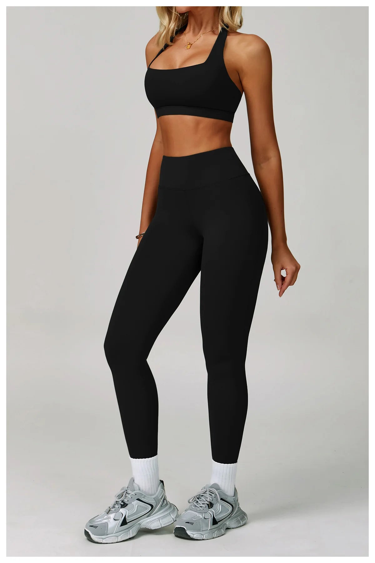 Conjuntos de 2 uds de chándal para mujer, ropa deportiva, conjuntos de Yoga, ropa deportiva, sujetador de entrenamiento, conjunto de mallas de cintura alta, ropa de gimnasio, trajes deportivos