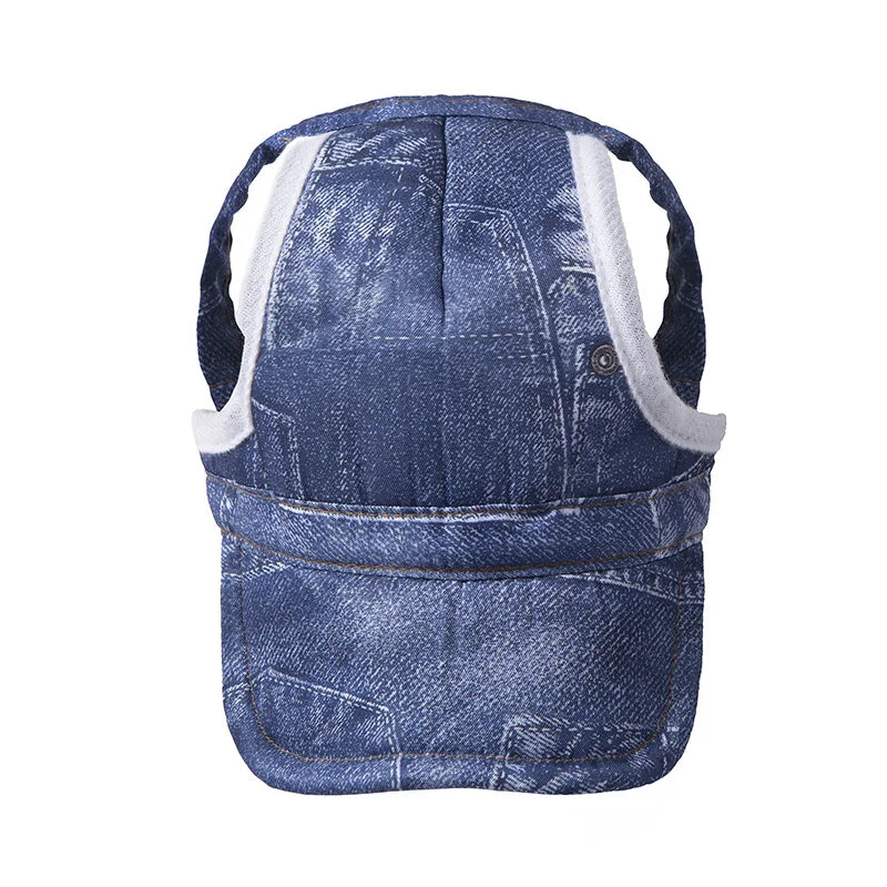 Gorra de béisbol ajustable para perros, sombrero protector solar para perros con orificios para las orejas, gorra para mascotas al aire libre para perros, sombrero para cachorros, accesorios para perros