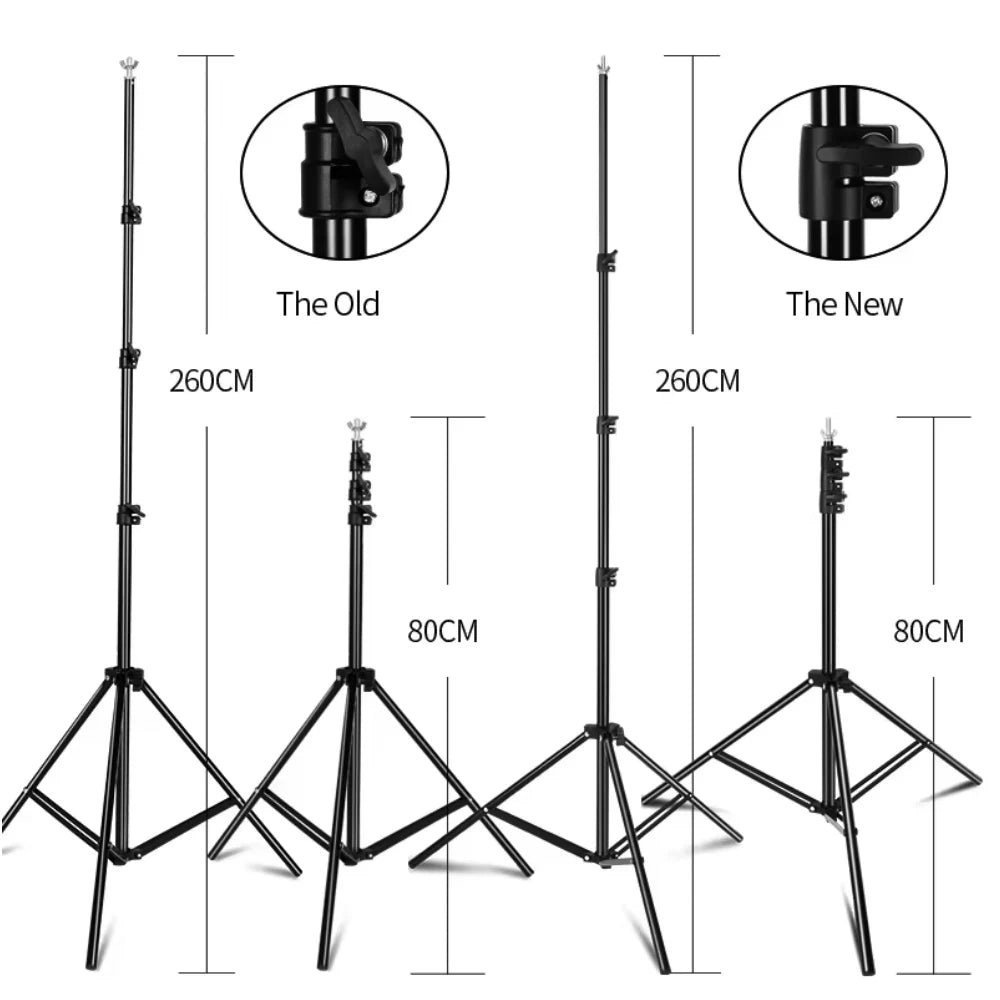 Soporte de fondo para estudio de vídeo y fotografía de 2,6x3M/8,5x10 pies, sistema de soporte de fondo telescópico ajustable con bolsa de transporte